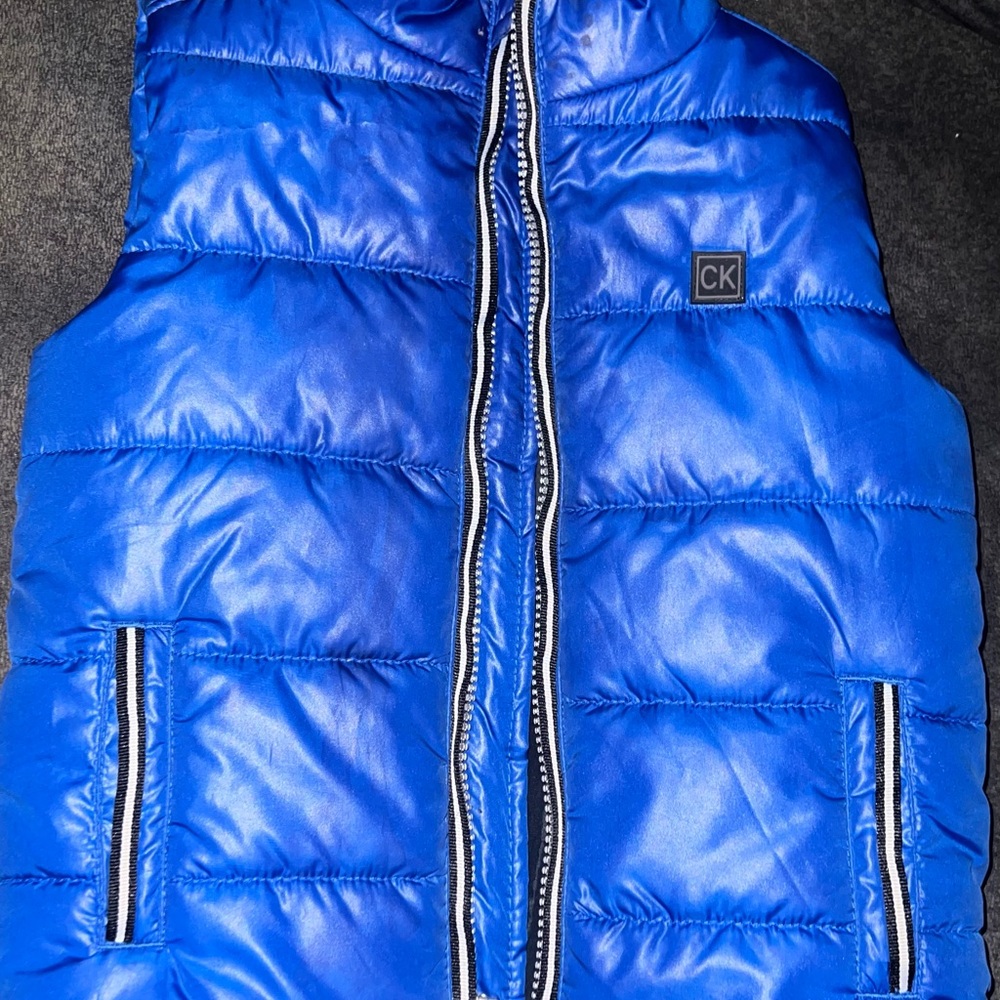 Calvin Klein Kids Blue Puffer Vest